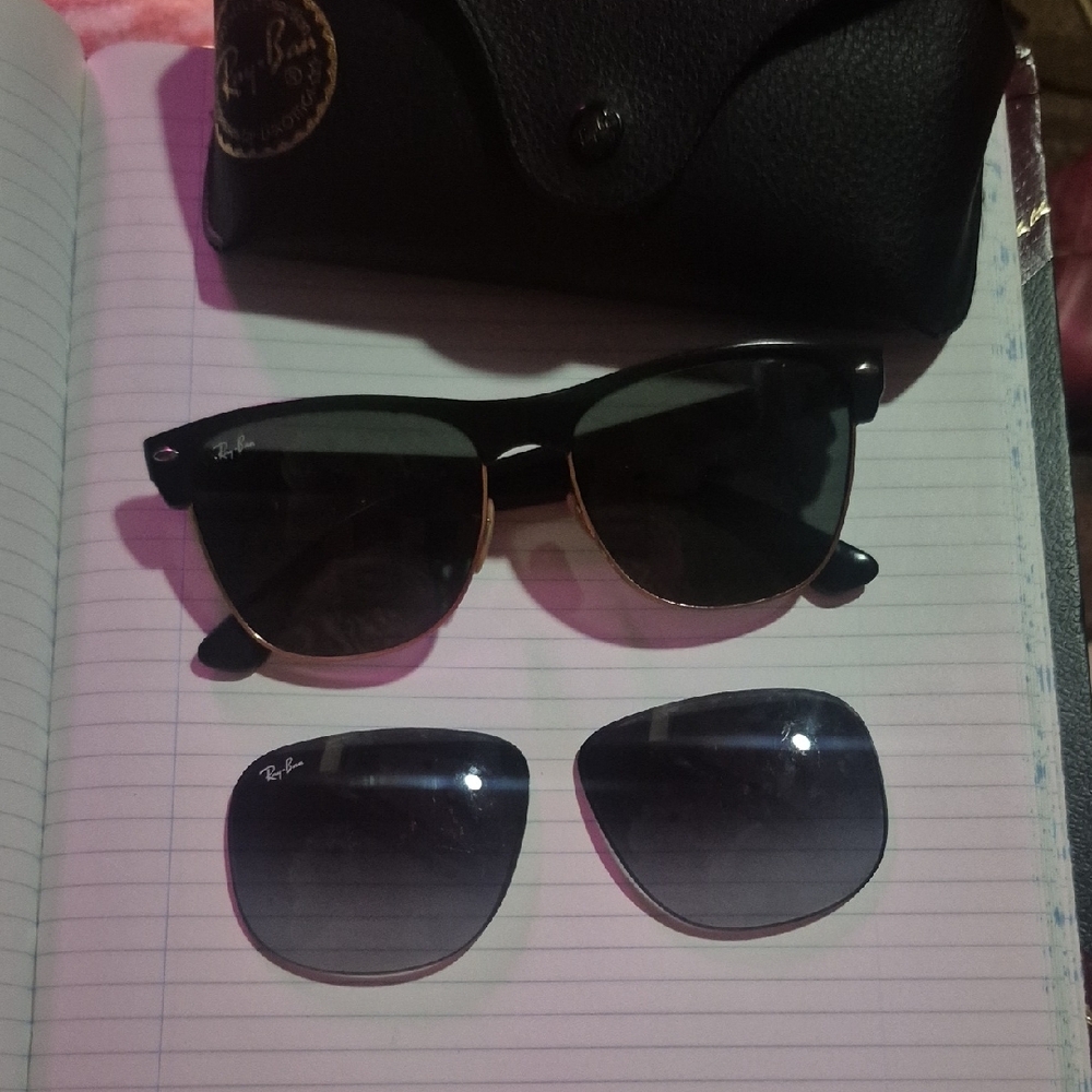 Ray-Ban Black Sunglasses with Extra Lenses